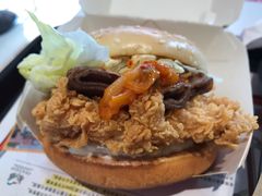 泡菜肥牛鸡腿汉堡套餐-肯德基(西稍门店)