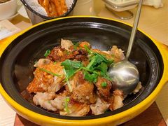 砂锅煎焗鱼头排骨煲-金光鸽王·经典粤菜(珠海万象汇店)