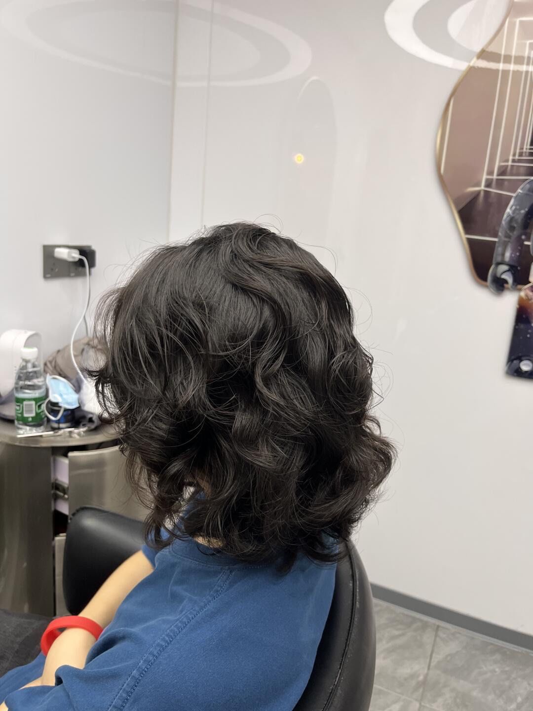 我心中的短发卷发效果成啦