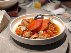 梭子蟹蒸肉饼-木守西溪溪隐餐厅