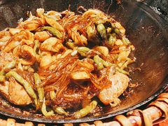 排骨豆角卷子-华盛园卷子王农家菜水库鱼