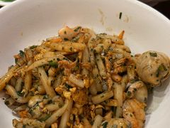 海鲜荠菜炒年糕-寻裕记·现炒浇头面(人民广场店)