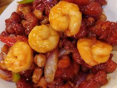 椒香虾仁爆鸡球-陈傻子餐厅(世纪都会店)