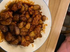 黑蒜子牛肉粒-陈傻子餐厅(世纪都会店)