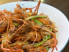 油爆虾-芦茨金富饭庄·25年老字号·专做稻草鸡
