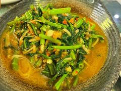 酸笋炒空心菜-浩海火燒雲傣家菜(静安芮欧店)
