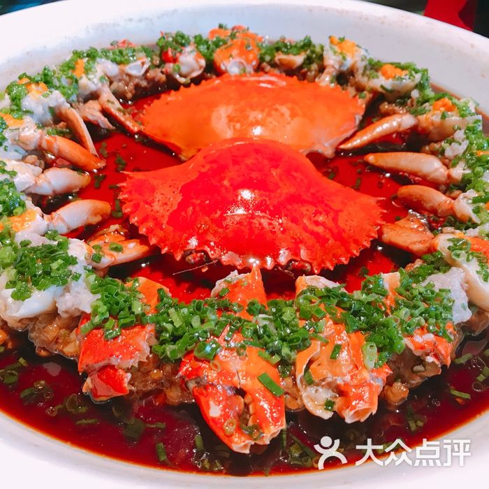 上海滩餐厅黑豚肉碎蒸膏蟹图片-北京本帮菜-大众点评网