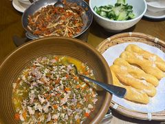 手工豆角汆花猪肉-李久其家民间餐厅(观沙岭公园店)