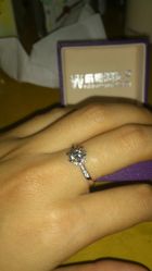 我的63分裸钻+雪花型戒拖-威德钻石-克拉钻大本营(南京东路店)