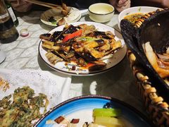 风味茄子-华盛园卷子王农家菜水库鱼