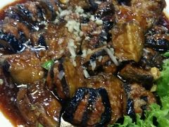 菊花茄子-鑫渔港海鲜本地菜·山海关浑锅(东戴河店)