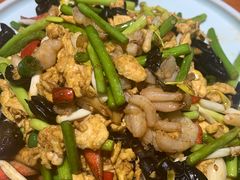 煸炒蟹腿肉-二姐家三个拿手菜·北塘海鲜·大馅锅贴王(成林道店)