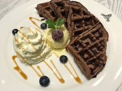 巧克力鲜奶油华夫饼-娜娜家·Nana's restaurant(国金汇店)