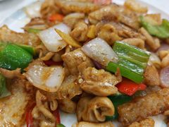 尖椒浮皮啫大肠-台山美食一绝阿四台山黄鳝饭(阿四创作店)