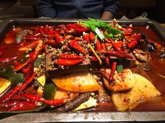 毛血旺烤鱼-探鱼·鲜青椒爽麻烤鱼(银泰城店)