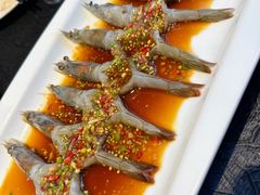 玫瑰露生腌虾-正德楼果木烤鸭·渔家菜(东港店)