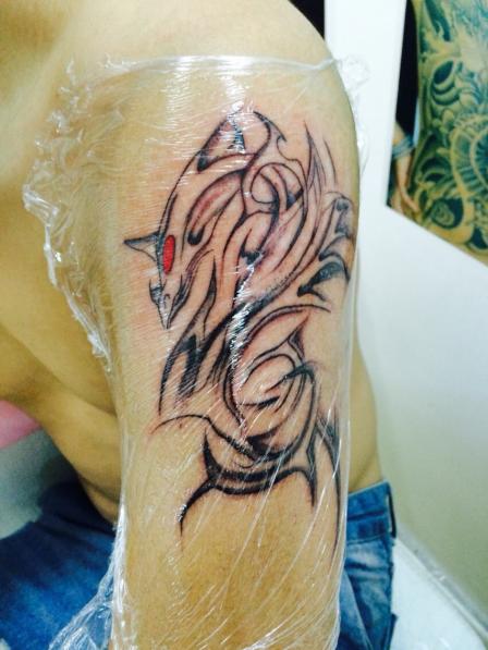 兰雅潮美发艺-"和我朋友做了一样的纹身,效果比之前朋友的.