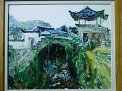 李靖坤·油画《红楼桥》-上海虹桥当代艺术馆