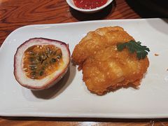 酥炸丝丁鱼配百香果-临家闽南菜(宝洲路店)