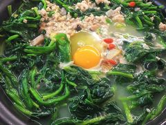 窝蛋菠菜苗-盈旺小厨·非遗黄鳝饭(泰康路店)