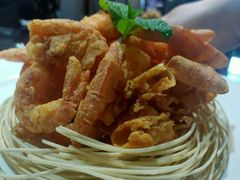 -东来菜馆•手抓海鲜家常菜•海鲜锅贴(鸽子窝店)
