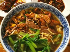 蛤蜊猪肝面+腰花+大肠+鸡毛菜-沪西老弄堂面馆(定西路店)