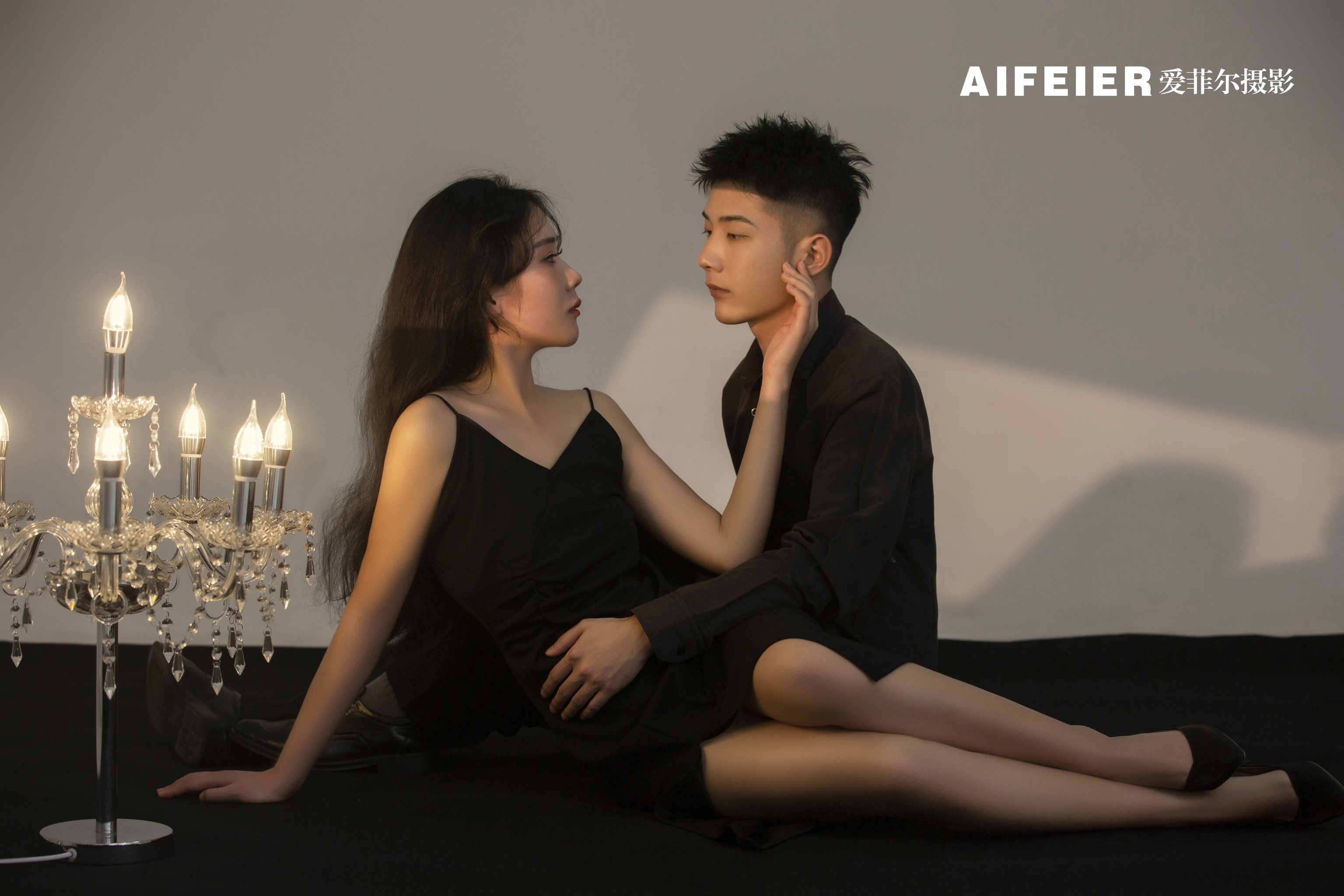 肖像情侣摄影 室内情侣写真 真实客片分享