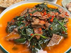 血皮菜炒猪肝-汝萍传统蘸水菜(春华路总店)