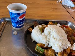 千页豆腐铁板饭加鸡排-南京大学-第9食堂