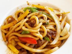 黑椒牛仔粒乌冬拌面-青麦家·融合餐厅(江岛智立方店)