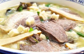 Lamb Soup with Three Types of Flatbread