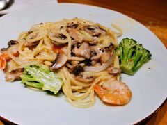 鲜虾蘑菇意面-斗牛士牛排(南京东路店)