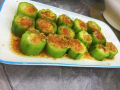 蒜蓉蒸丝瓜-皓景海鲜·地标美食(双月湾店)