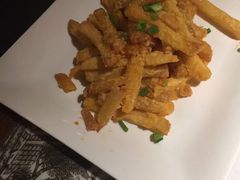 蛋黄薯条-绿茶餐厅(松江万达店)