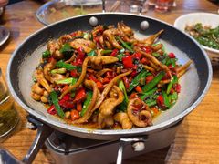 钢盆辣子鲜鱿-渔乡米香·剁椒鱼头(四方坪店)