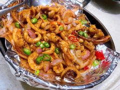 鱿鱼-船梆煮•蒸汽海鲜·炉火烤肉(五四广场店)