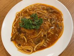 蒜香茄汁菌菇金枪鱼意面-萨莉亚意式餐厅(深圳北站店)