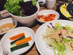 餐前小菜-釜山火炉韩式炭火烤肉(欧洲城店)