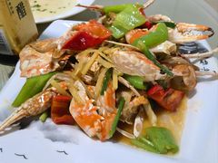 姜葱炒花蟹-潘先生海鲜城(神州半岛店)