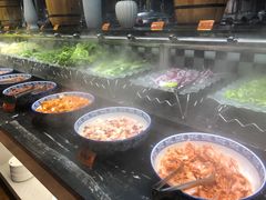 自助取餐区-豪食披萨烤肉自助(保定商场店)