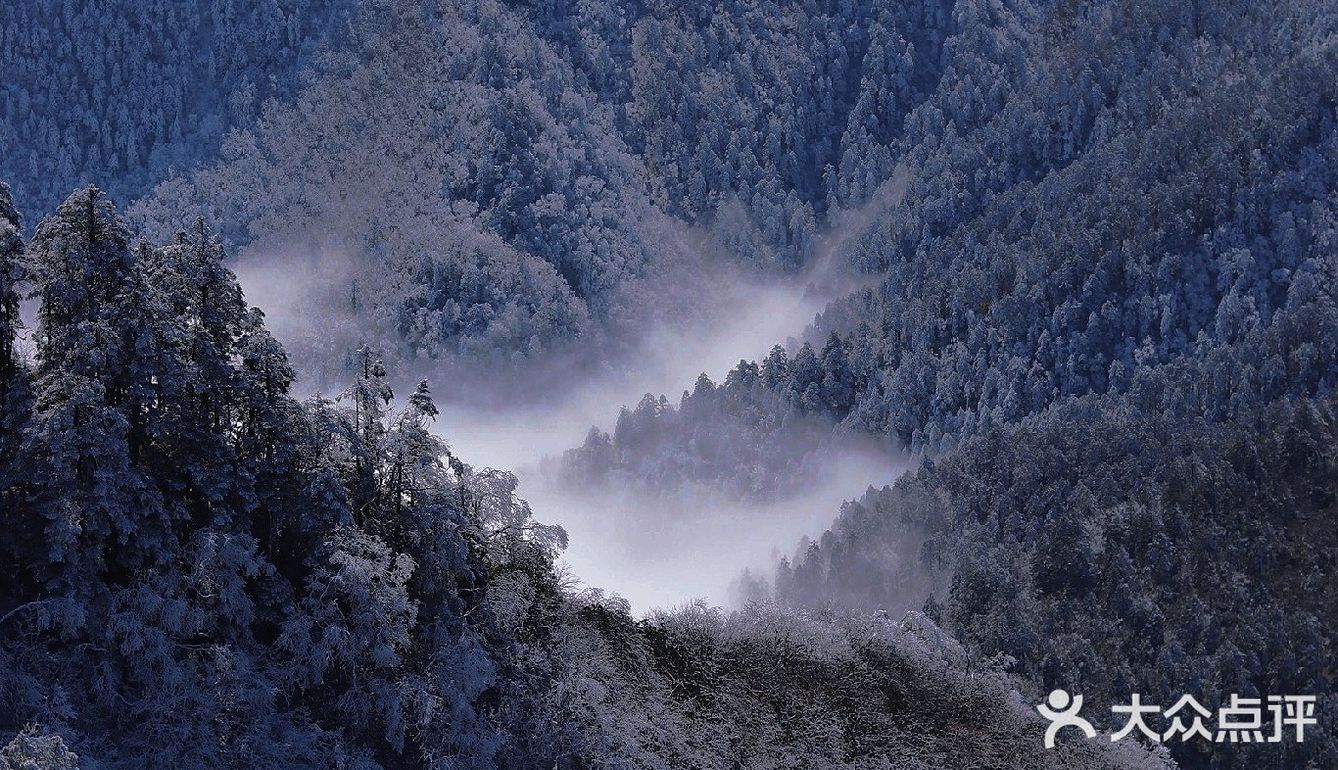 昨天的西岭雪山
