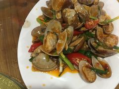 姜葱炒沙甲-田源农家饭店·窑鸡王·海鲜(东部湾·融创店)