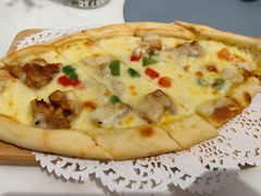 烤鸡肉皮塔-伊斯坦布尔土耳其清真咖啡餐厅