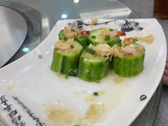 鲜虾瑶柱蒸胜瓜-祈胜邨•顺德鱼生•顺德菜(容桂店)