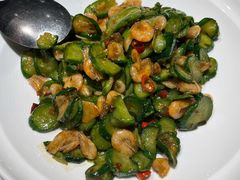 小虾炒青瓜-开海·红岛海鲜虾水饺(石老人店)