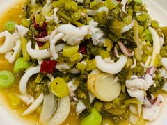 雪菜鱿鱼-健眺小海鲜(临海后山店)