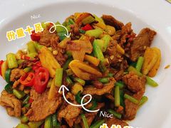 小炒黄牛肉-新疆巴州金丝特餐厅(大钟寺店)