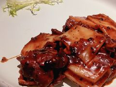 黑椒牛仔骨炒年糕-绿茶餐厅(乐峰广场店)