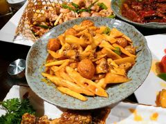 -东来菜馆•手抓海鲜家常菜•海鲜锅贴(鸽子窝店)