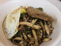 青椒干子肉丝干拌面-高邮面馆(明瓦廊店)